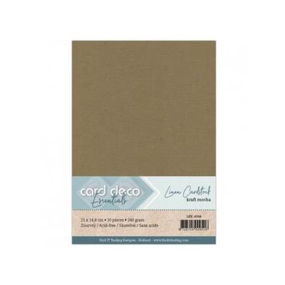 Card Deco Linen Cardstock - Mokka