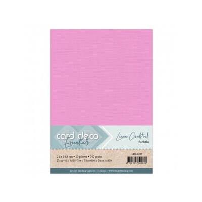 Card Deco Linen Cardstock - Fuchsiaviolett