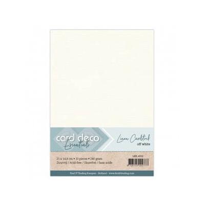 Card Deco Linen Cardstock - Off-White