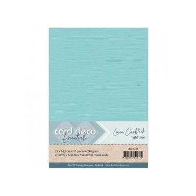 Card Deco Linen Cardstock - Hellblau