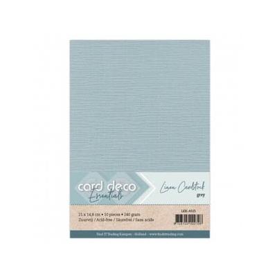 Card Deco Linen Cardstock - Grau
