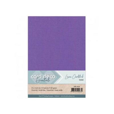 Card Deco Linen Cardstock - Violett