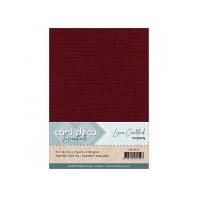 Card Deco Linen Cardstock - Bordeaux
