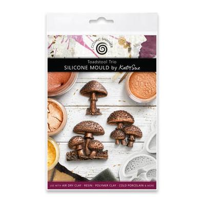 Katy Sue Designs Cosmic Shimmer Silicone Mould - Toadstool Trio