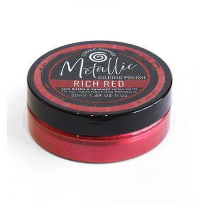Katy Sue Designs Cosmic Shimmer Metallic Gilding Polish - Rich Red