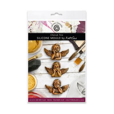 Katy Sue Designs Cosmic Shimmer Silicone Mould - Cherub Trio
