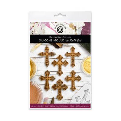 Katy Sue Designs Cosmic Shimmer Silicone Mould - Decorative Crosses
