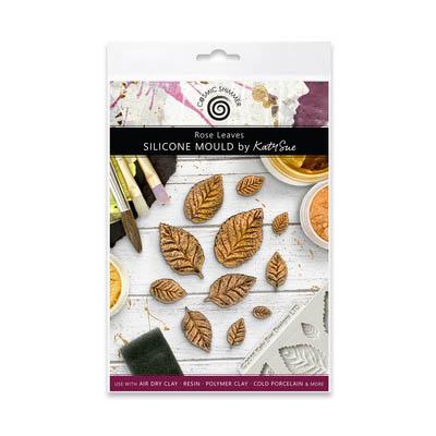 Katy Sue Designs Cosmic Shimmer Silicone Mould - Rose Leaves