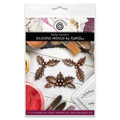 Katy Sue Designs Cosmic Shimmer Silicone Mould - Holly Corners