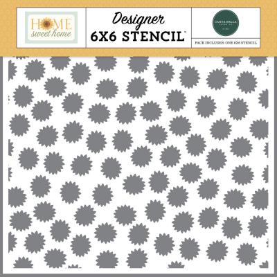 Carta Bella Home Sweet Home Stencil - Be Bright Floral