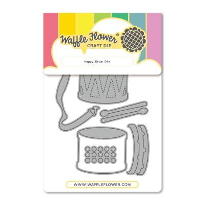 Waffle Flower Dies - Happy Drum
