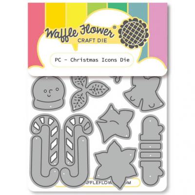 Waffle Flower Postage Collage Dies - Christmas Icons
