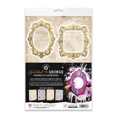 Katy Sue Designs Cosmic Shimmer Gilded To Grunge - Frames & Flourishes