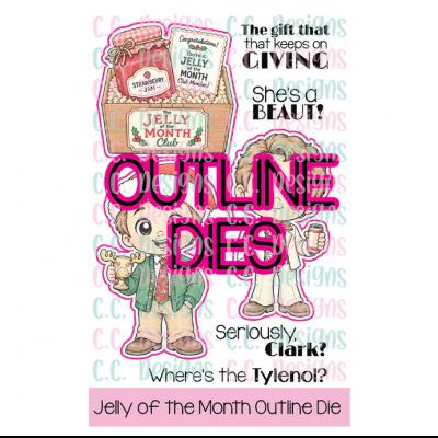 C.C. Designs Outline Die - Jelly of the Month