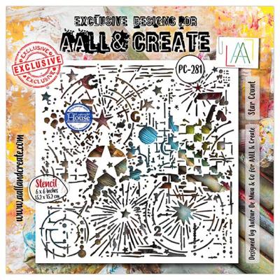 Aall and Create Universe Of Patterns Stencil - Star Count
