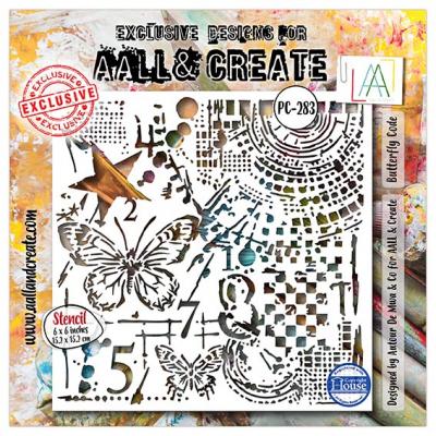 Aall and Create Universe Of Patterns Stencil - Butterfly Code