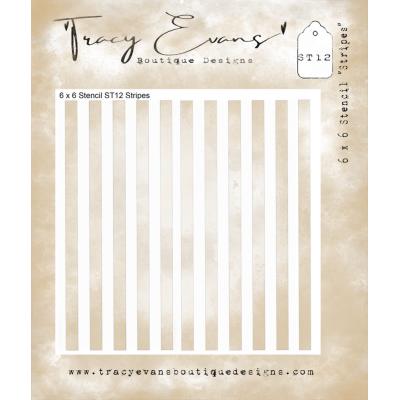 Tracy Evans Stencil - Stripes