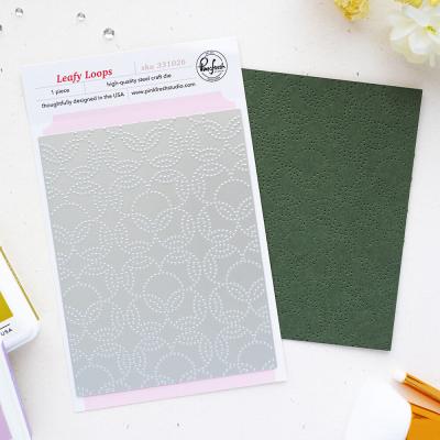 Pinkfresh Studio The Simple Things Coverplate Die - Leafy Loops