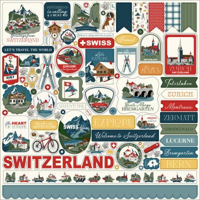 Carta Bella Switzerland - Element Sticker