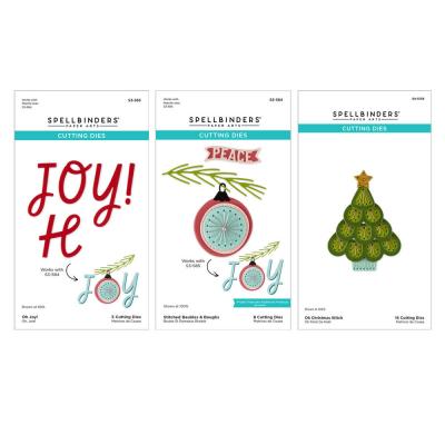 Spellbinders Cutting Dies Oh Christmas Stitch - I Want It All! Bundle