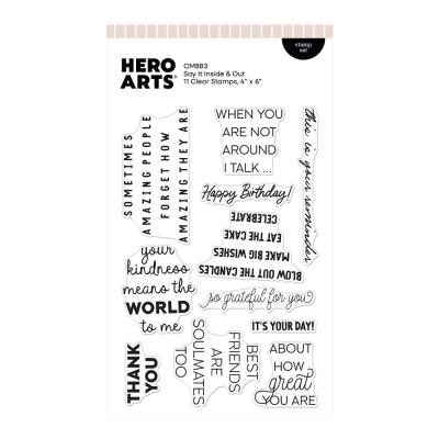 Hero Arts Say It With Style - Say It Inside & Out