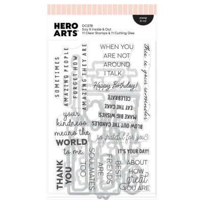 Hero Arts Say It With Style - Say It Inside & Out