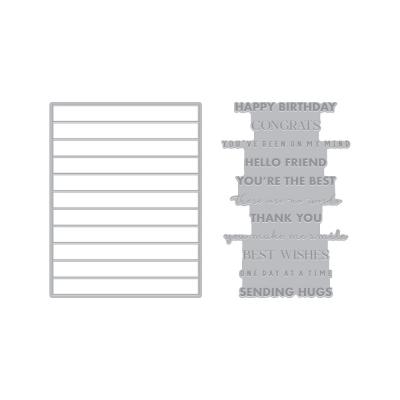 Hero Arts Say It With Style Letterpress & Foil - Sentiment Strips XL Everyday Bundle