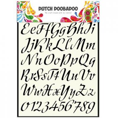 Dutch DooBaDoo Stencil - Alphabet 3