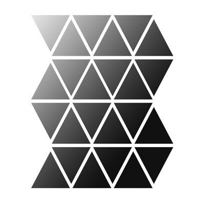 Dreiecks-Muster - Universelle DIN A3 Schablone