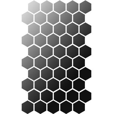 Hexagon-Muster - Universelle DIN A3 Schablone