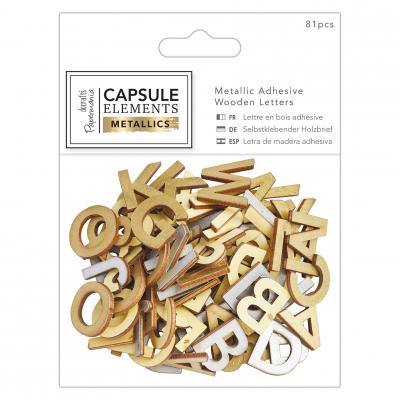Capsule Collection - Elements Metallic - Holzbuchstaben