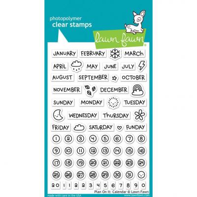 Lawn Fawn Clear Stamps - Plan On It: Calendar