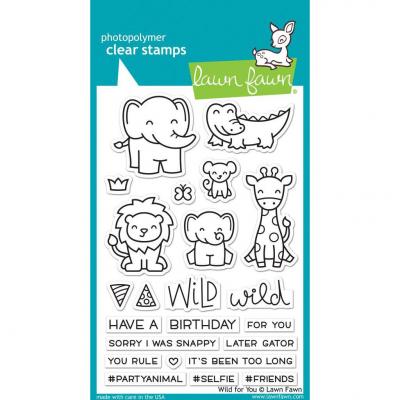 Lawn Fawn Clear Stamps - Wild For You