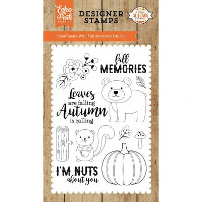 Echo Park Clear Stamps A Perfect Autumn - Fall Memories Stamp