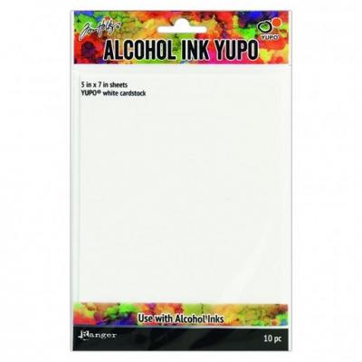 Ranger alcohol ink yupo paper white