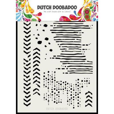 Dutch Doobadoo Schablone - Art Grunge Mix