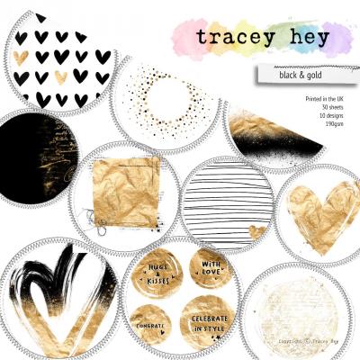 Tracey Hey Paper Pad - Black & Gold
