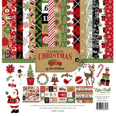 Echo Park Celebrate Christmas Designpapier - Collection Kit