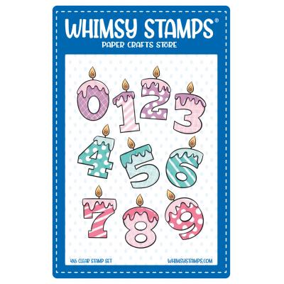 Whimsy Stamps Stempel Candle Numbers
