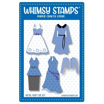 Whimsy Stamps Cutting Dies - Fashion Dresses