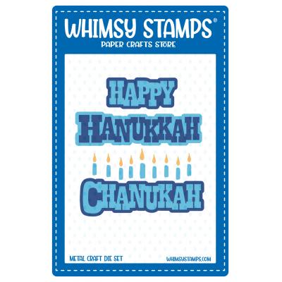Whimsy Stamps Die Set - Happy Hanukkah