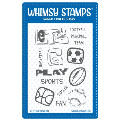 Whimsy Stamps Stempel - Let's Play Sports