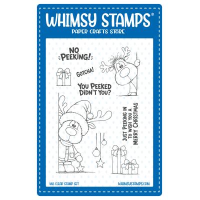 Whimsy Stamps Stempel - Peeking Reindeer