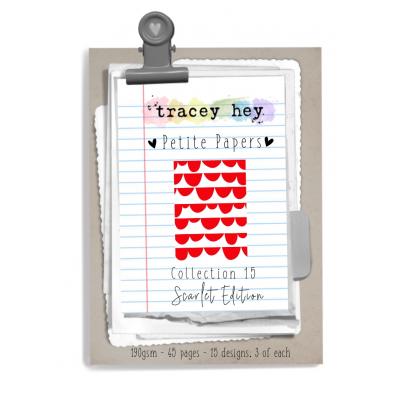 Tracey Hey Petite Papers Collection 15 - Scarlet