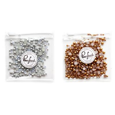 Pinkfresh Studio Pinkfresh Metallic Pearls Essentials Matte Silver - PFPEARLS 085