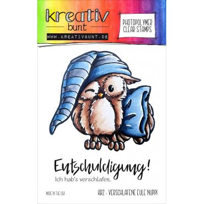 kreativbunt Clear Stamps - Verschlafene Eule Nuppi