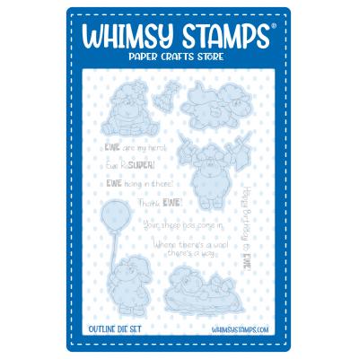 Whimsy Stamps Outline Dies - Sheepish Moments