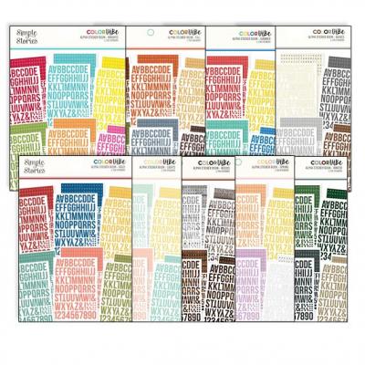 Simple Stories Sticker - Color Vibe Alpha Sticker Books
