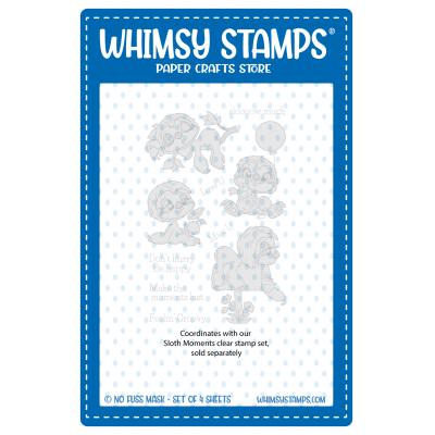 Whimsy Stamps NoFuss Masks - Sloth Moments