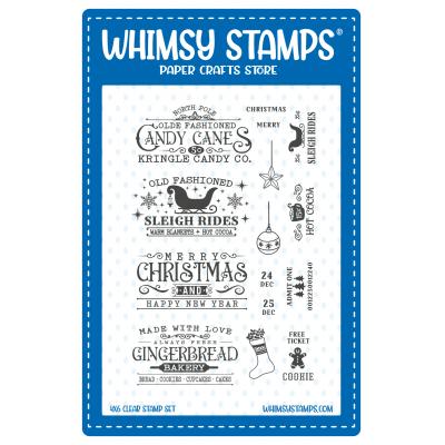 Whimsy Stamps Stempel - Terrific Christmas Tickets